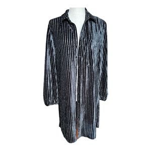 House of Harlow Black Metallic Jacket medium